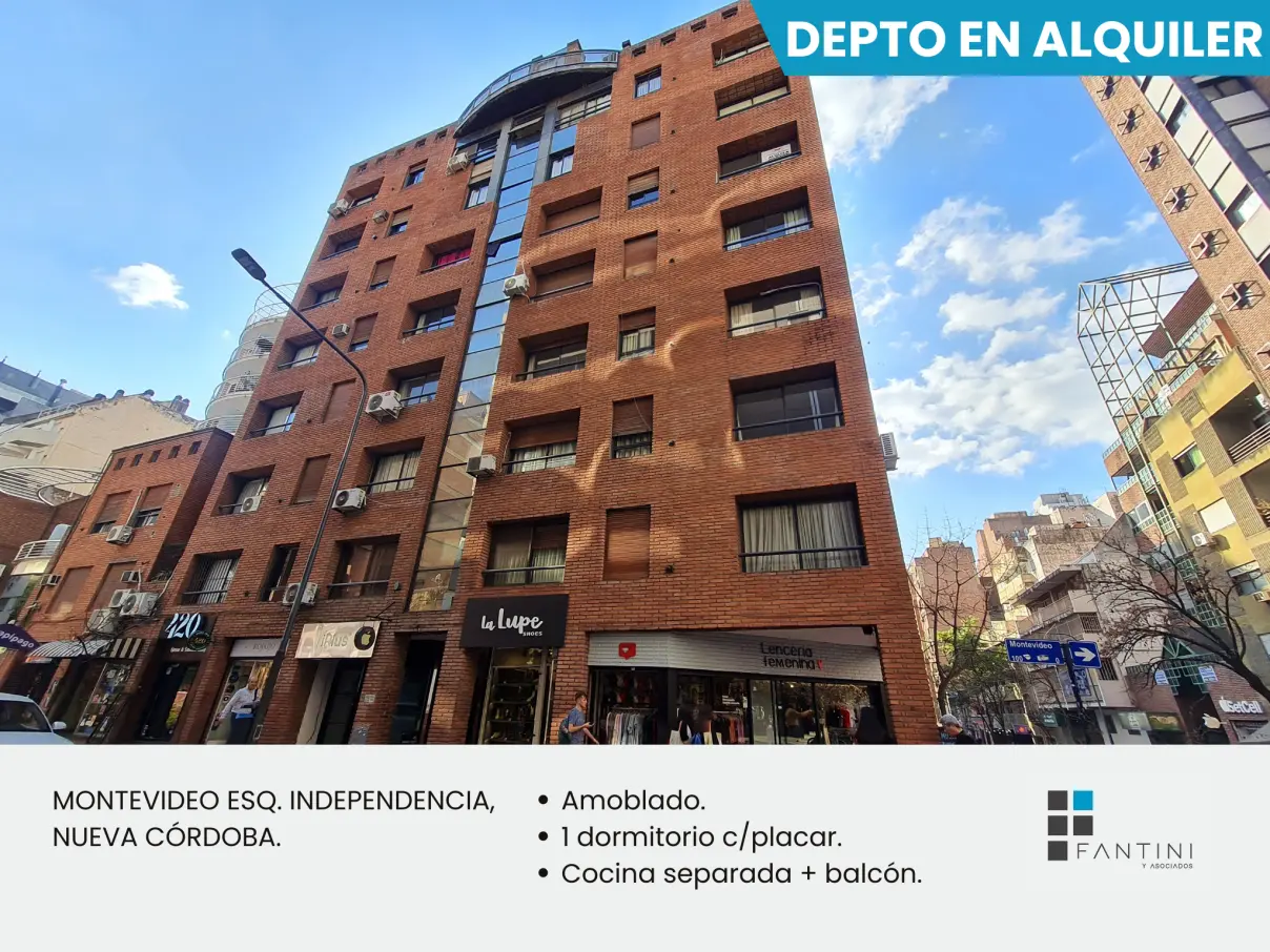 Alquiler Amoblado Categoría Nueva Córdoba 1 Dormitorio Externo Buen Pastor