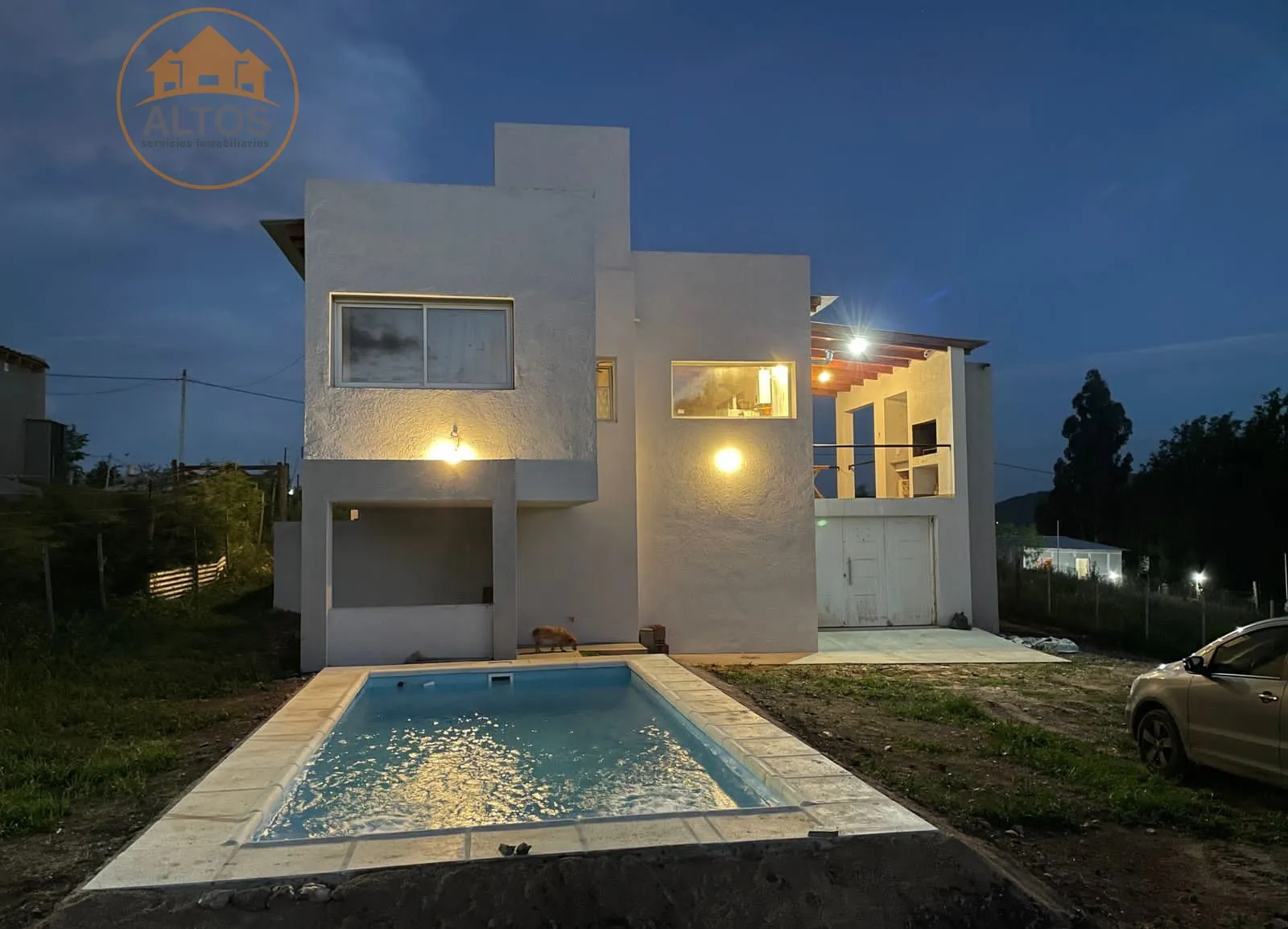 POTRERO DE GARAY-CASA 2 DORMITORIOS-PILETA-COCHERA-TERRENO 1.000M2-ESCRITURA-B° RESIDENCIAS ORIGINALES-CORDOBA