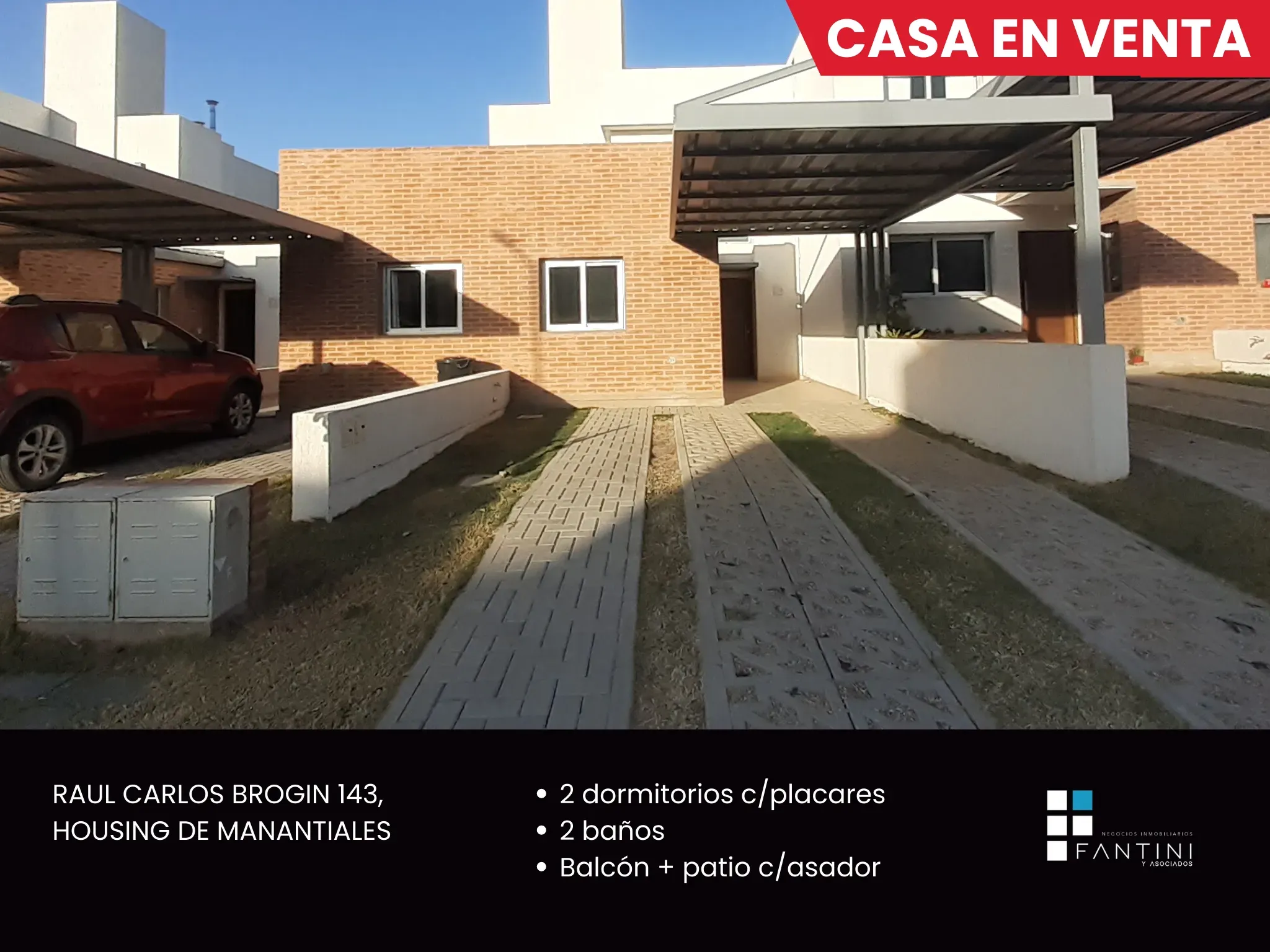 Housing de Manantiales. 2 Dorm. 2 Bñs. Cochera. Dentro de Circunvalación