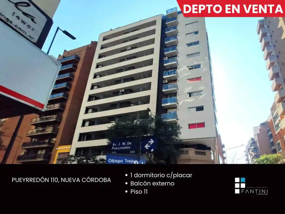 Venta Nueva Córdoba. 1 dormitorio. Balcón. Estrada y Trejo. Piso 11. Moderno