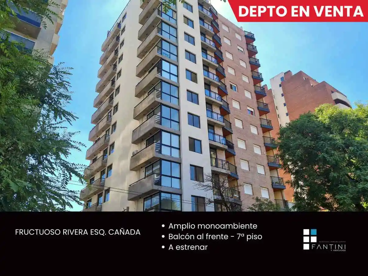 Amplio Monoambiente  A Estrenar  Balcón  Muy Luminoso  Guemes  Nva Cba