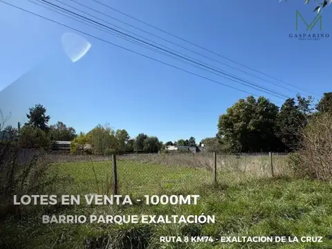 Terreno en Venta en Exaltación de la Cruz, Partido de Exaltación de la Cruz