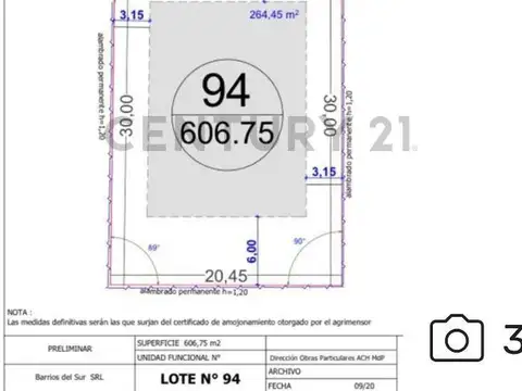 Terreno en Venta en Barrio Arenas Chico, Mar del Plata