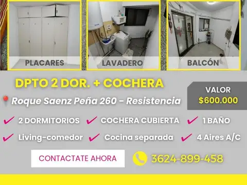 Departamento en Alquiler en Microcentro, Resistencia