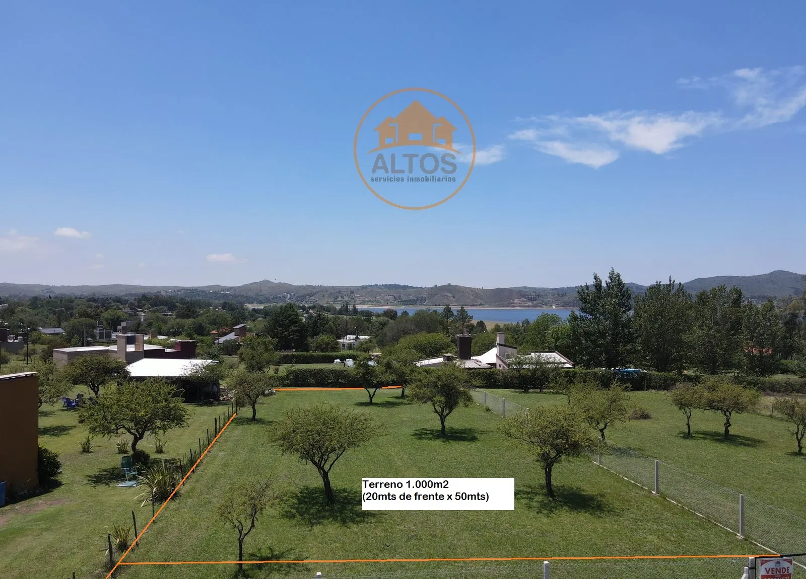 POTRERO DE GARAY-TERRENO 1.000 m2 A METROS LAGO LOS MOLINOS-CORDOBA-ESCRITURA