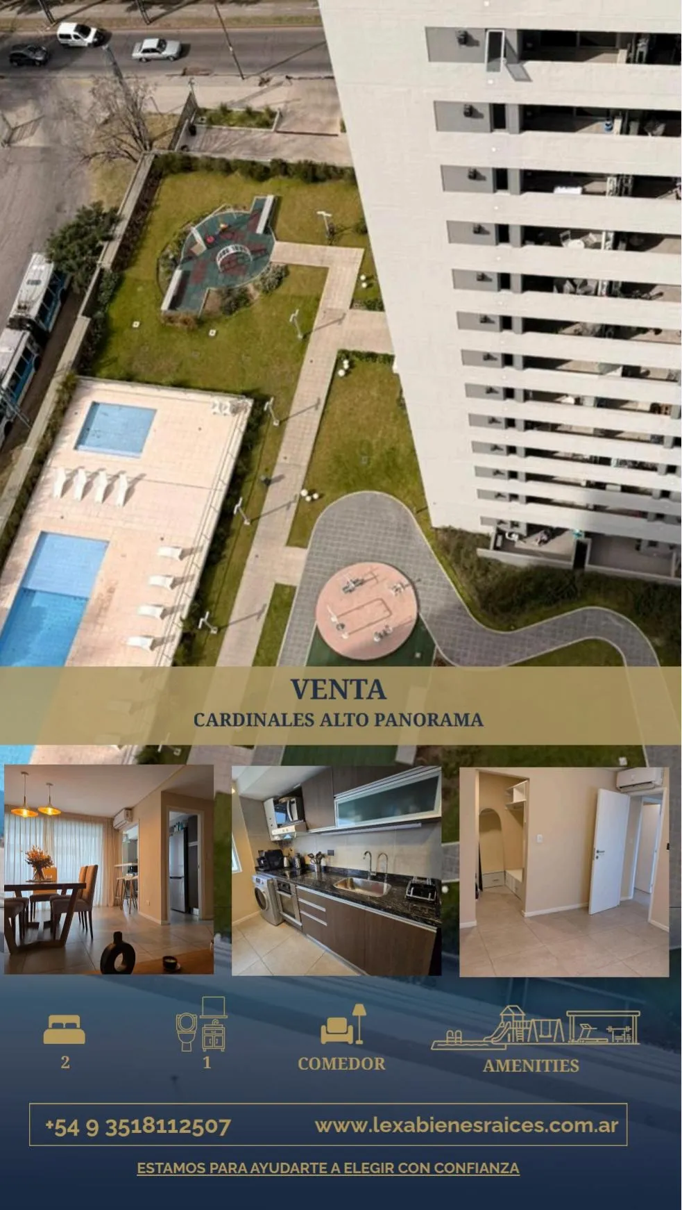 Cardinales Alto Panorama. Excelente para Vivir e Invertir. Confort Premium.