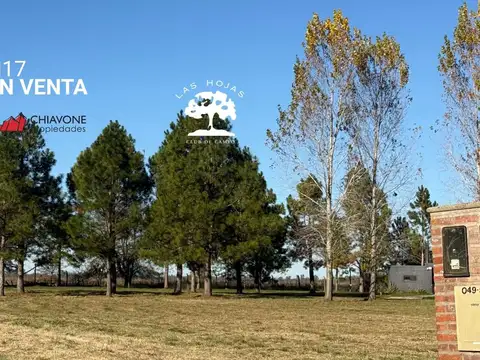 Terreno en Venta en Club de Campo Las Hojas, Countries y Barrios Cerrados en Marcos Paz