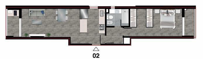 Departamento · 59m² · 2 Ambientes