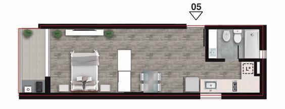 Departamento · 34m² · 1 Ambiente