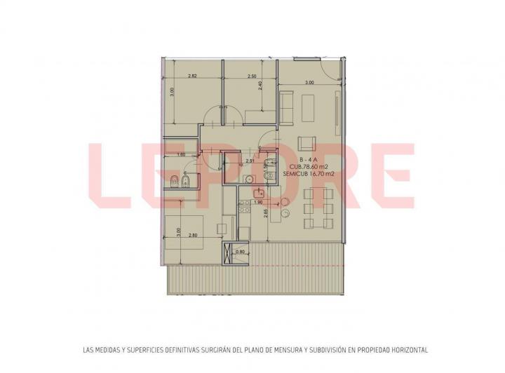 Departamento · 78m² · 4 Ambientes