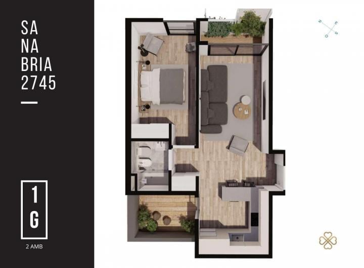 Departamento · 44ha · 2 Ambientes