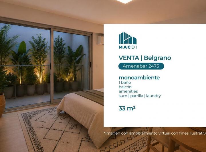 Departamento · 27m² · 1 Ambiente