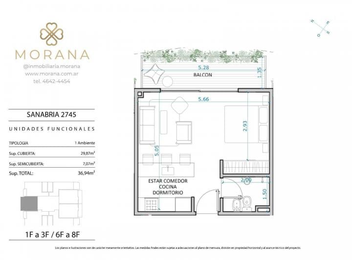 Departamento · 30m² · 1 Ambiente