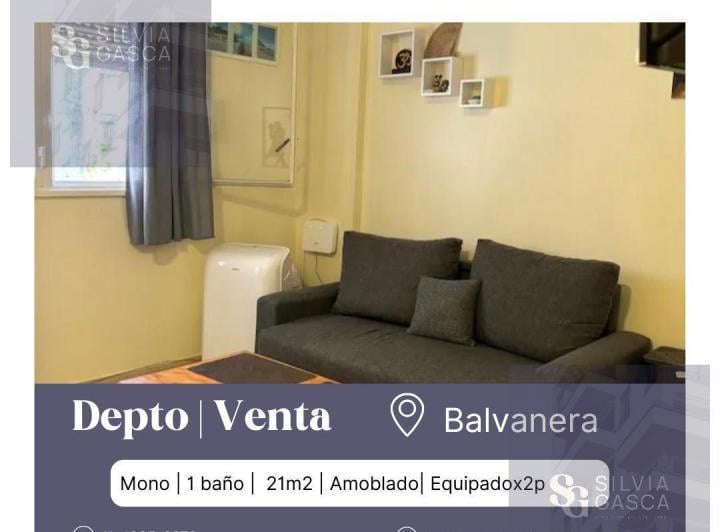 Departamento · 21m² · 1 Ambiente
