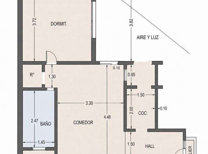 Departamento · 44m² · 2 Ambientes