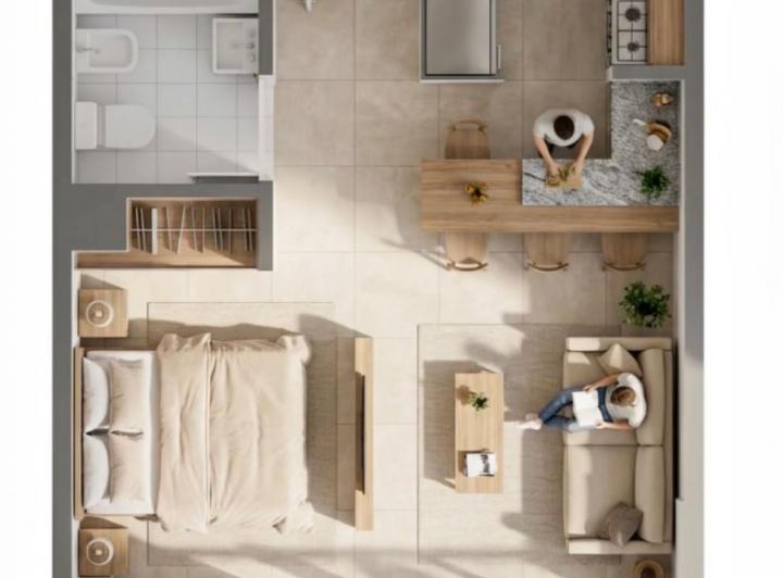 Departamento · 30m² · 1 Ambiente