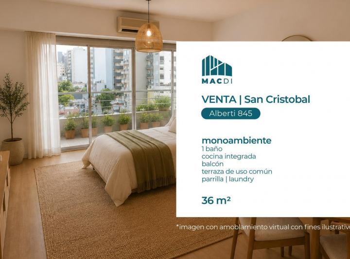 Departamento · 32m² · 1 Ambiente