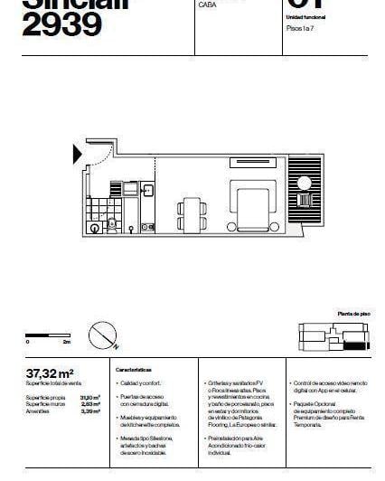 Departamento · 29m² · 1 Ambiente