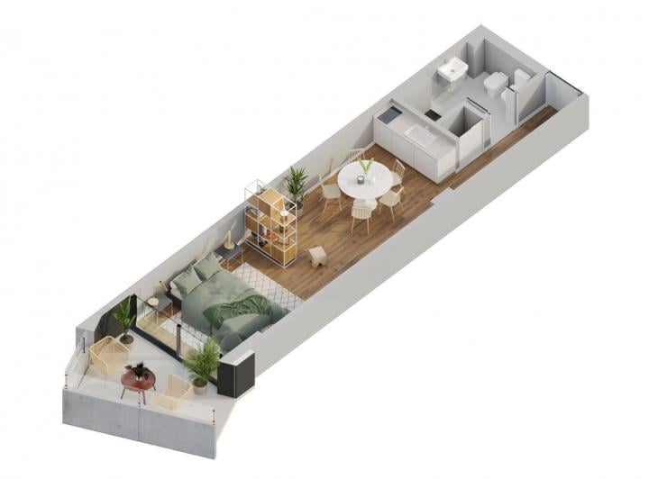 Departamento · 27m² · 1 Ambiente
