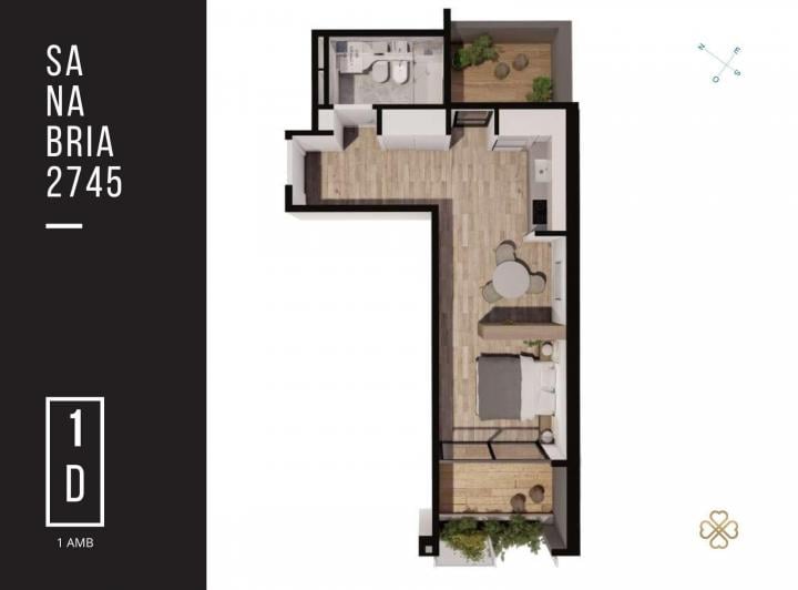 Departamento · 34ha · 1 Ambiente