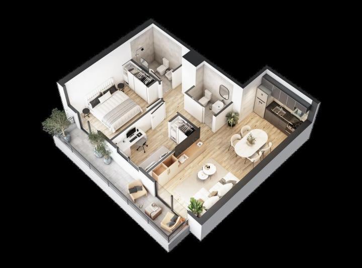 Departamento · 53m² · 3 Ambientes