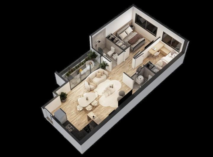 Departamento · 55m² · 3 Ambientes