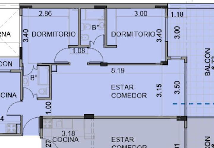 Departamento · 78m² · 3 Ambientes · 30 Cocheras