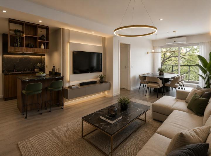 Departamento · 75m² · 3 Ambientes · 1 Cochera