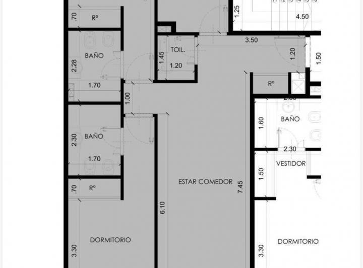Departamento · 75m² · 3 Ambientes · 1 Cochera