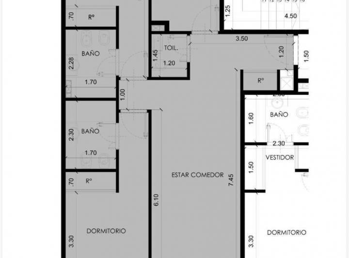 Departamento · 75m² · 3 Ambientes · 1 Cochera