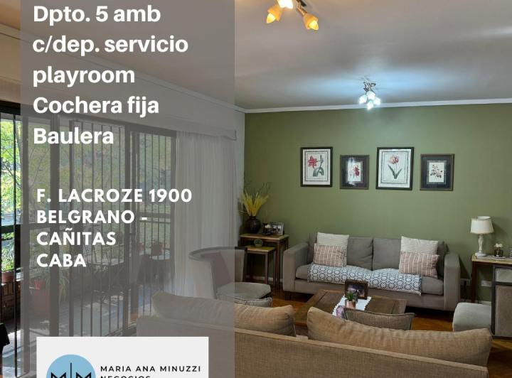 Departamento · 210m² · 6 Ambientes · 1 Cochera