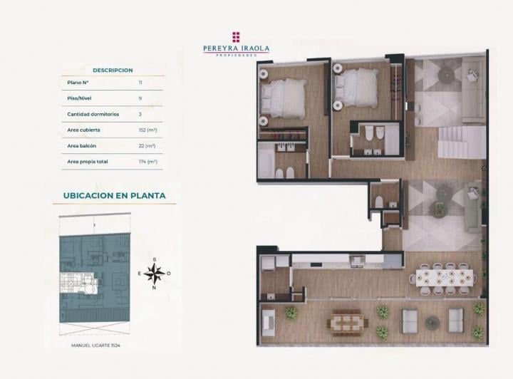 Departamento · 152m² · 5 Ambientes