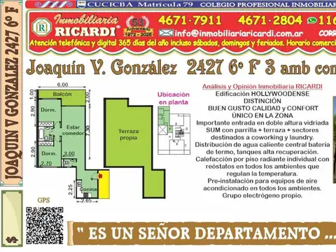 Departamento en Alquiler en Villa del Parque, CABA