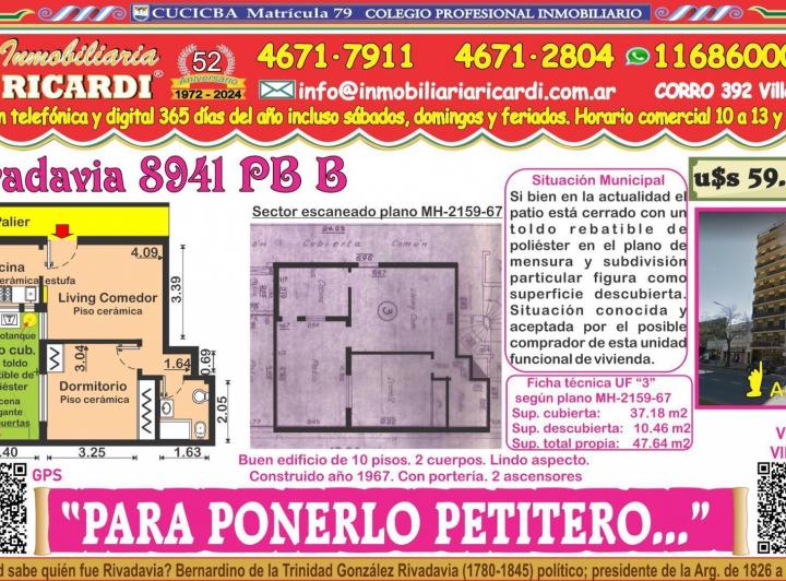 Departamento · 37m² · 2 Ambientes