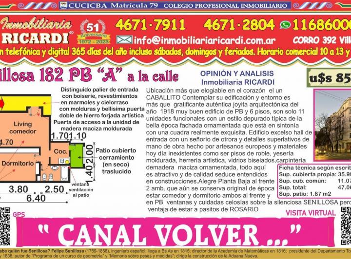 Departamento · 35m² · 2 Ambientes