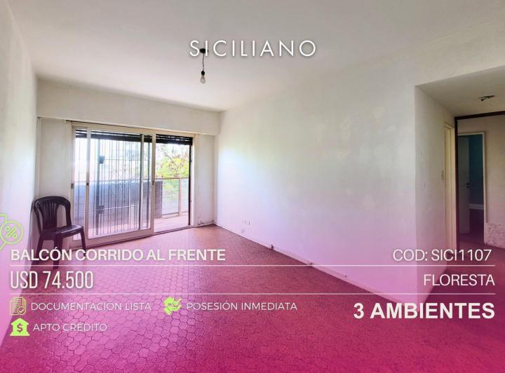 Departamento · 51m² · 3 Ambientes