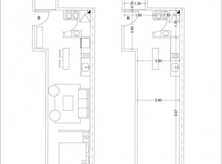 Departamento · 35m² · 1 Ambiente