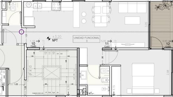 Departamento · 51m² · 2 Ambientes