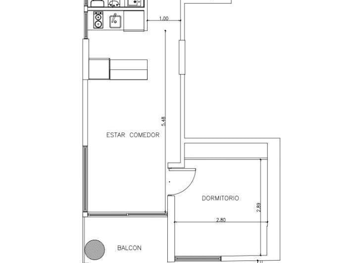 Departamento · 36m² · 2 Ambientes