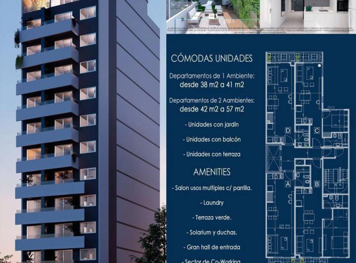 Departamento · 38m² · 2 Ambientes