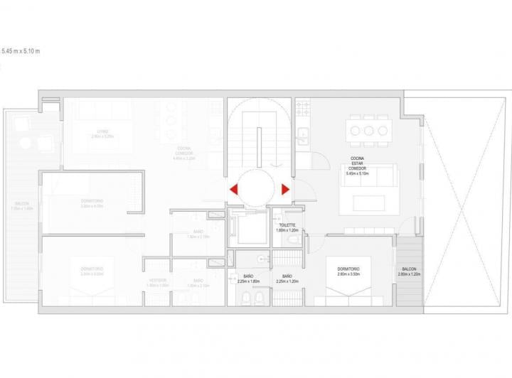 Departamento · 51m² · 2 Ambientes