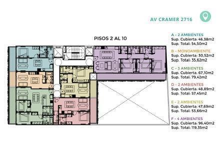 Departamento · 47m² · 2 Ambientes