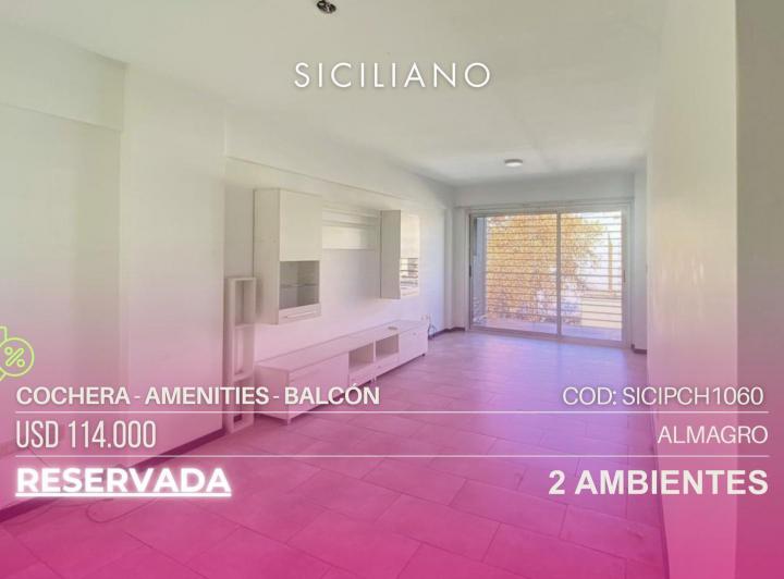 Departamento · 45m² · 2 Ambientes · 1 Cochera