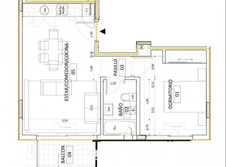 Departamento · 41m² · 2 Ambientes