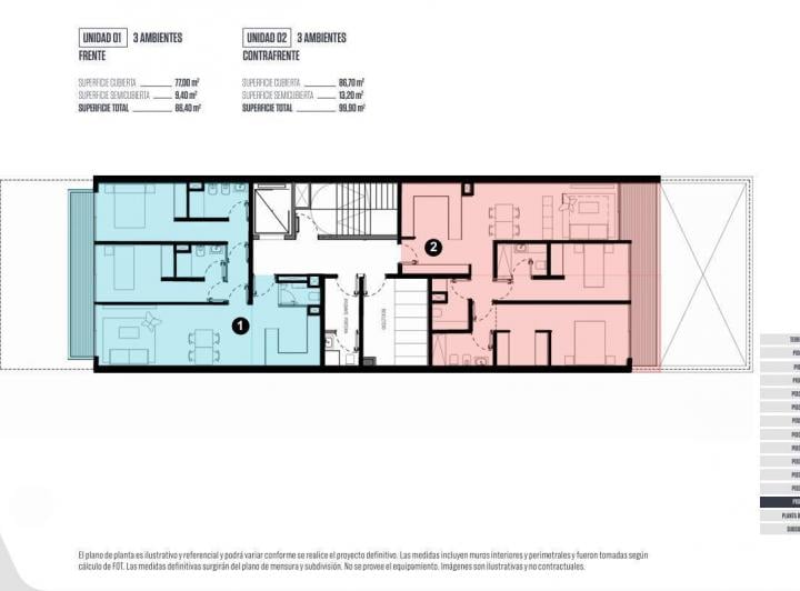 Departamento · 79m² · 3 Ambientes