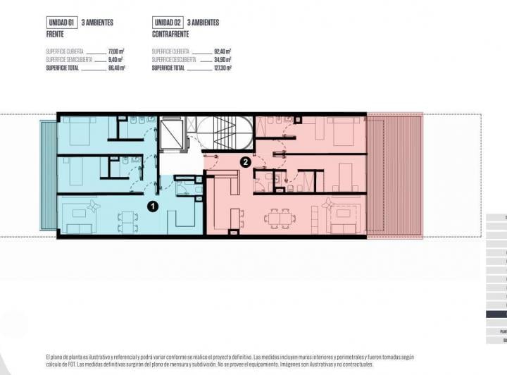 Departamento · 78m² · 3 Ambientes