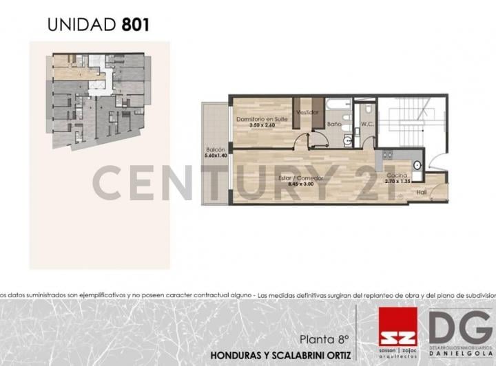 Departamento · 61m² · 2 Ambientes
