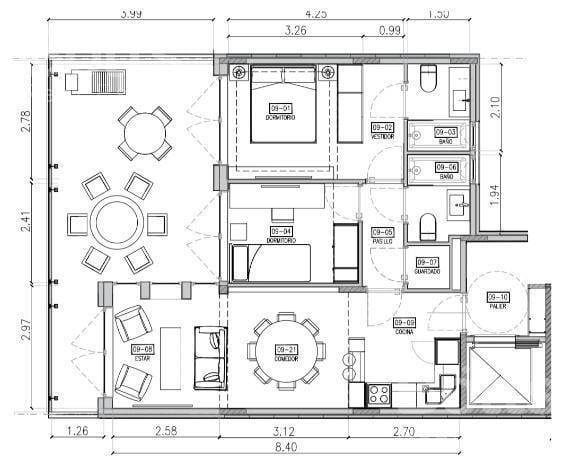 Departamento · 71m² · 3 Ambientes · 1 Cochera