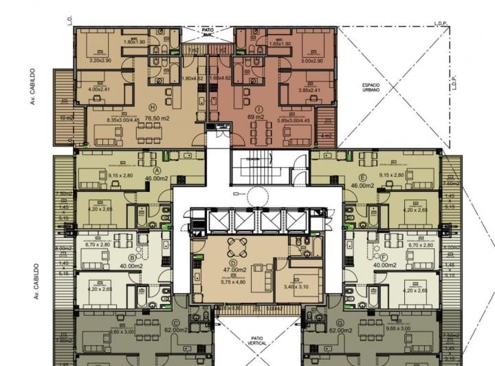 Departamento · 62m² · 3 Ambientes
