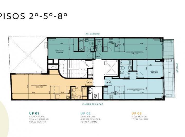 Departamento · 67m² · 3 Ambientes